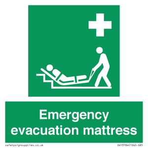 Emergency evacuation mattress